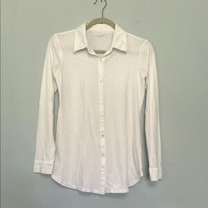 Eileen Fisher Crisp White Collared Shirt